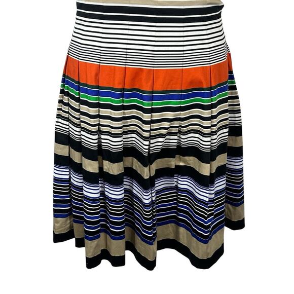 Calvin Klein Striped Multicolor Midi Dress Fit and Flare Size 4 - Picture 5 of 12